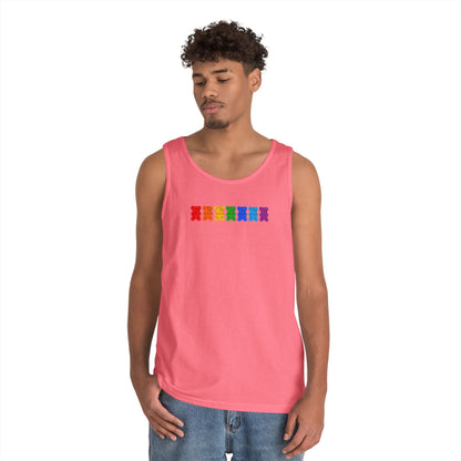Rainbow Pride Gummy Bears Unisex Heavy Cotton Tank Top