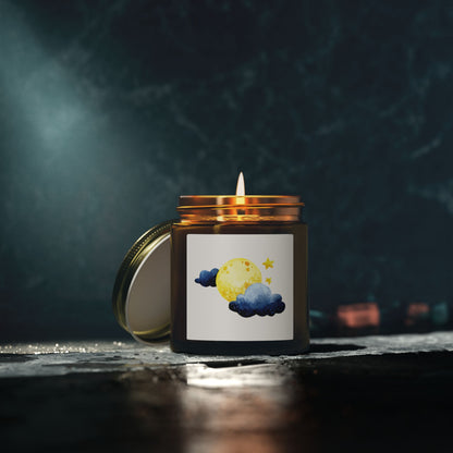Cosmic Comforts Scented Candles, Coconut Apricot Wax (4oz, 9oz)