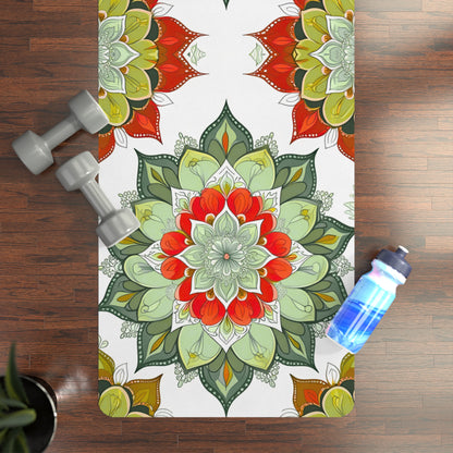 Floral Mandala Rubber Yoga Mat