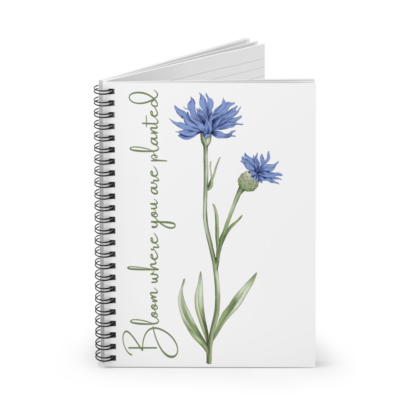 Bloom Where You Are Planted Spiral Notebook - Ruled Line