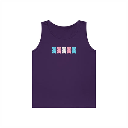 Trans Pride Gummy Bears Unisex Heavy Cotton Tank Top