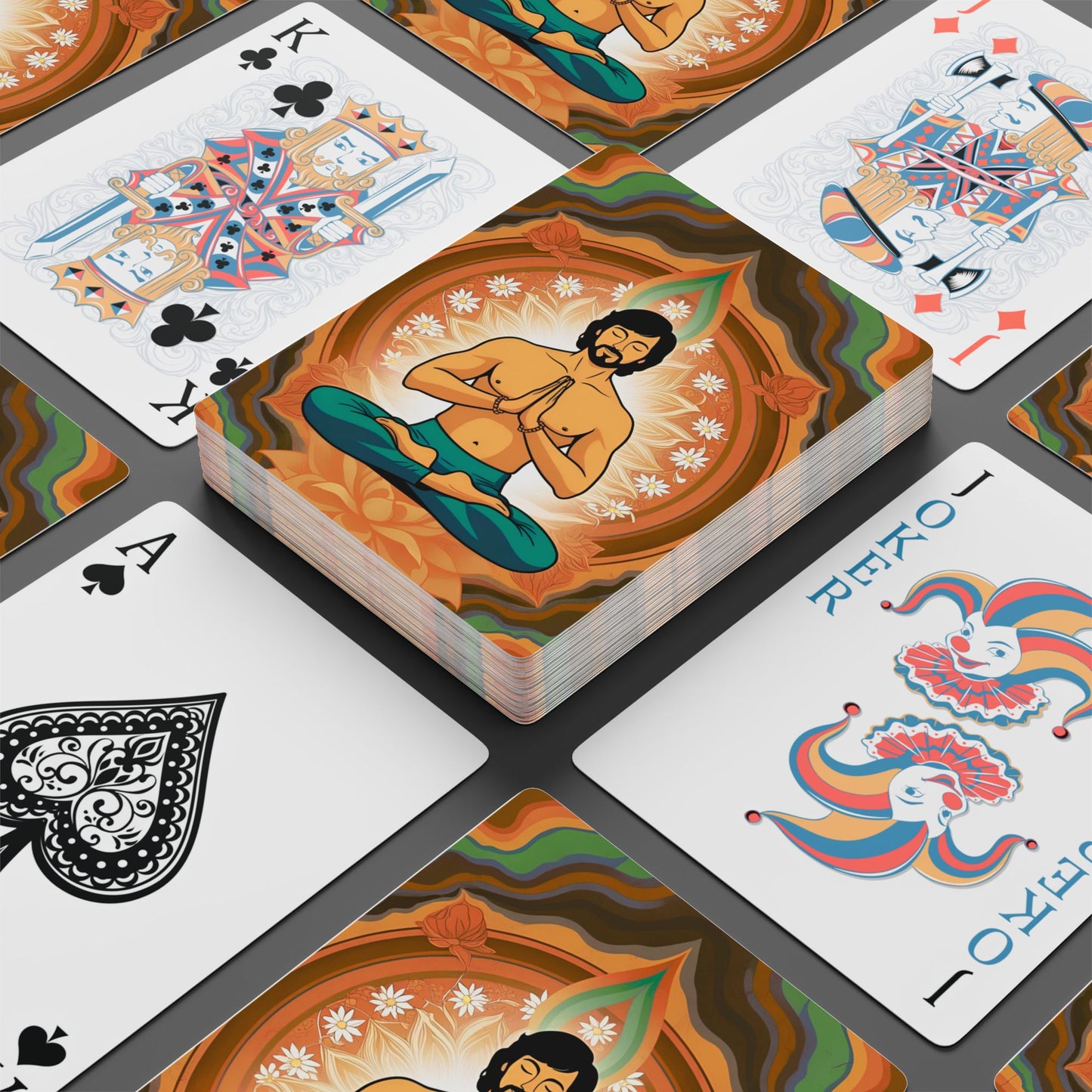 Daisy Meditation Playing Cards