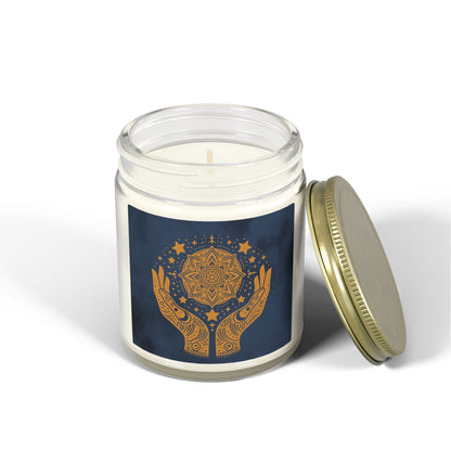 Cosmic Comforts Scented Candles, Coconut Apricot Wax (4oz, 9oz)