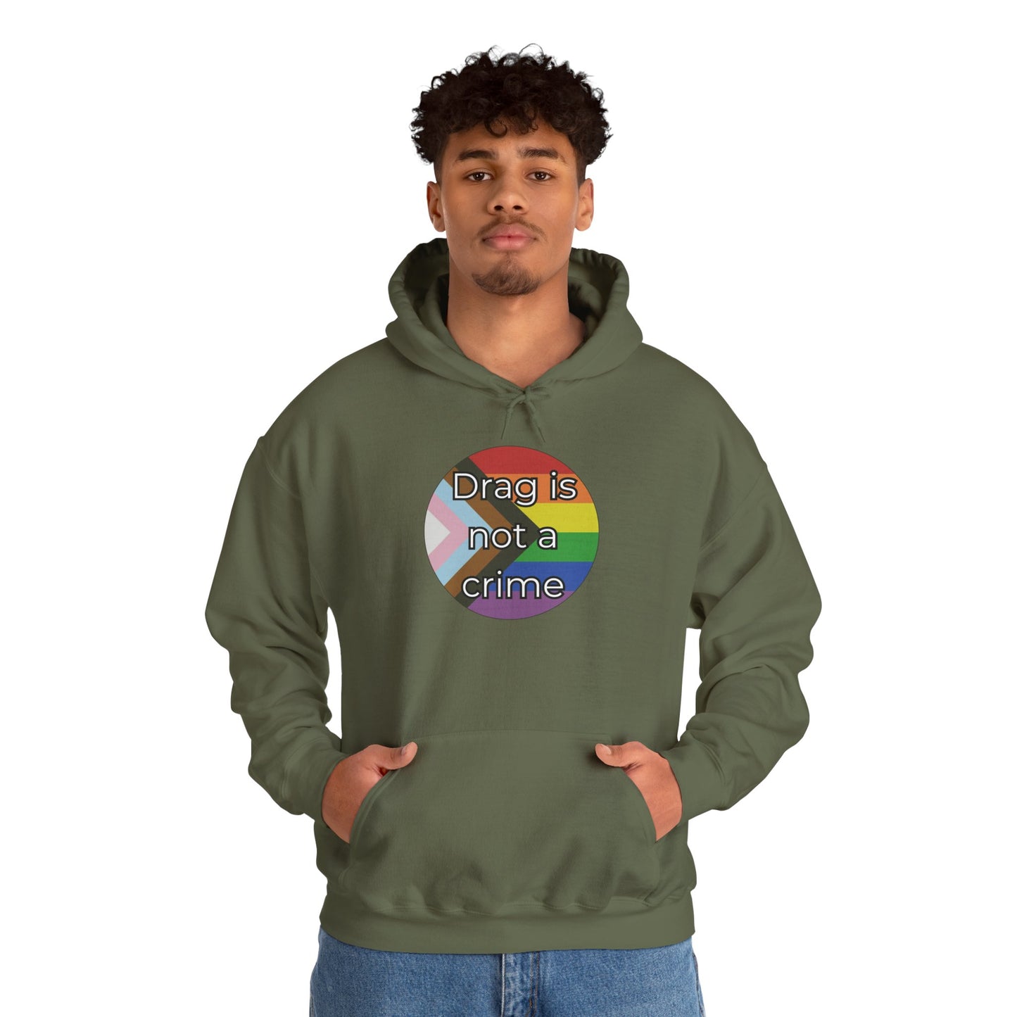 Drag Is Not A Crime Unisex Heavy Blend™ Hooded Sweatshirt
