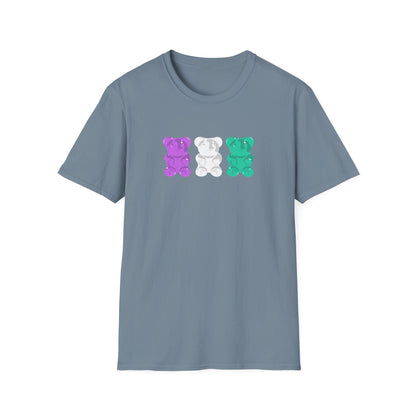 Genderqueer Pride Gummy Bears Unisex Softstyle T-Shirt