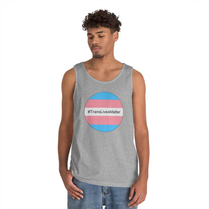 Trans Lives Matter Unisex Heavy Cotton Tank Top