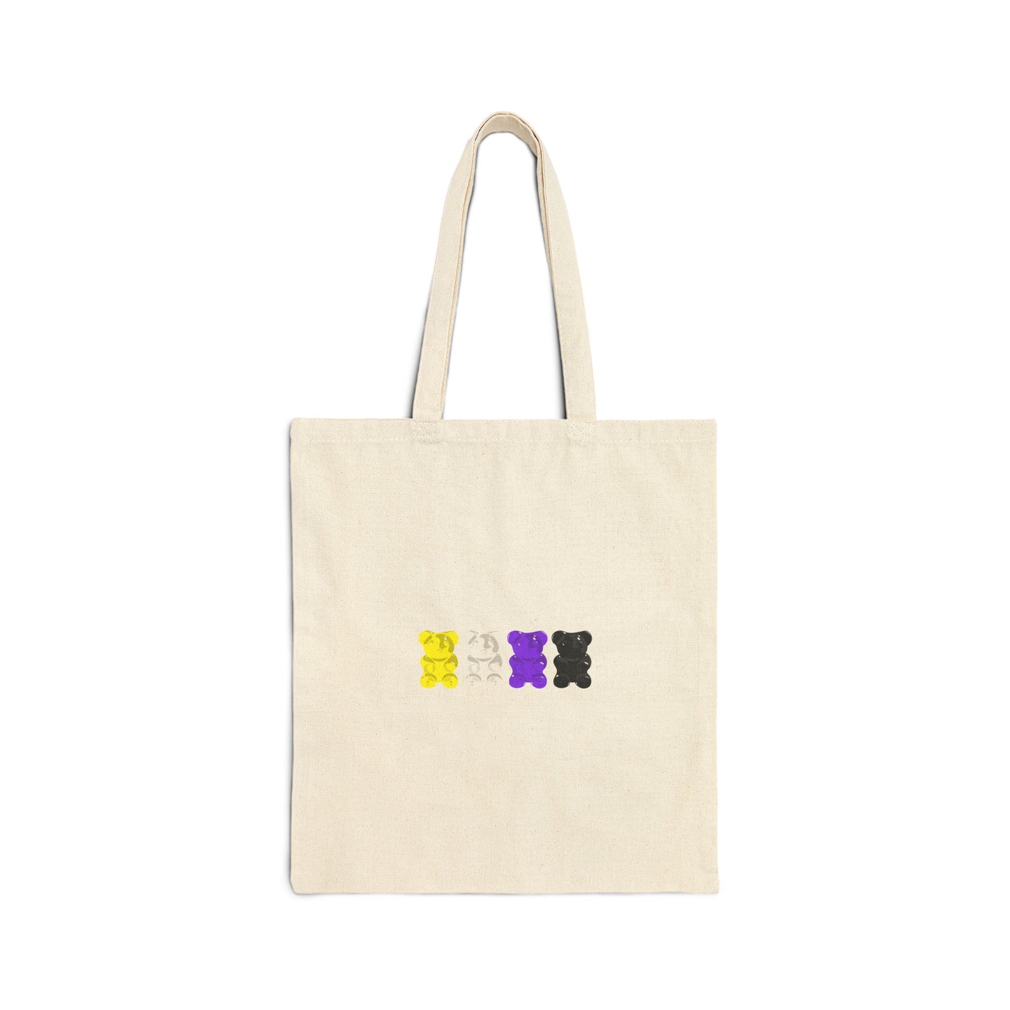 Nonbinary Pride Gummy Bears Canvas Tote
