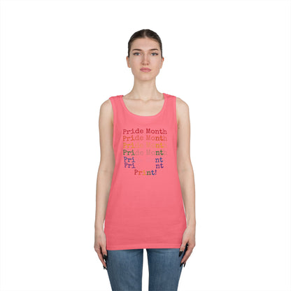 Pride Month PRINT Unisex Heavy Cotton Tank Top