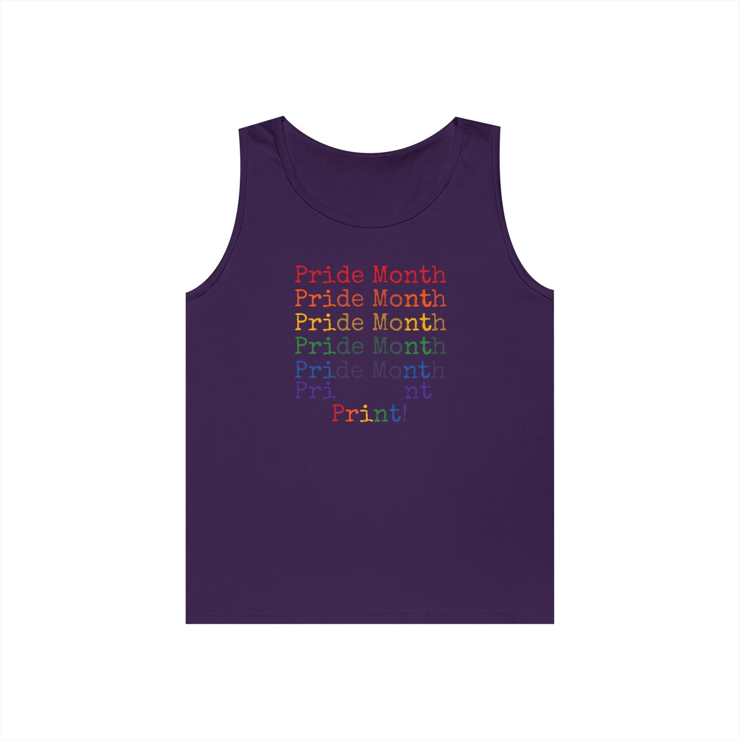 Pride Month PRINT Unisex Heavy Cotton Tank Top