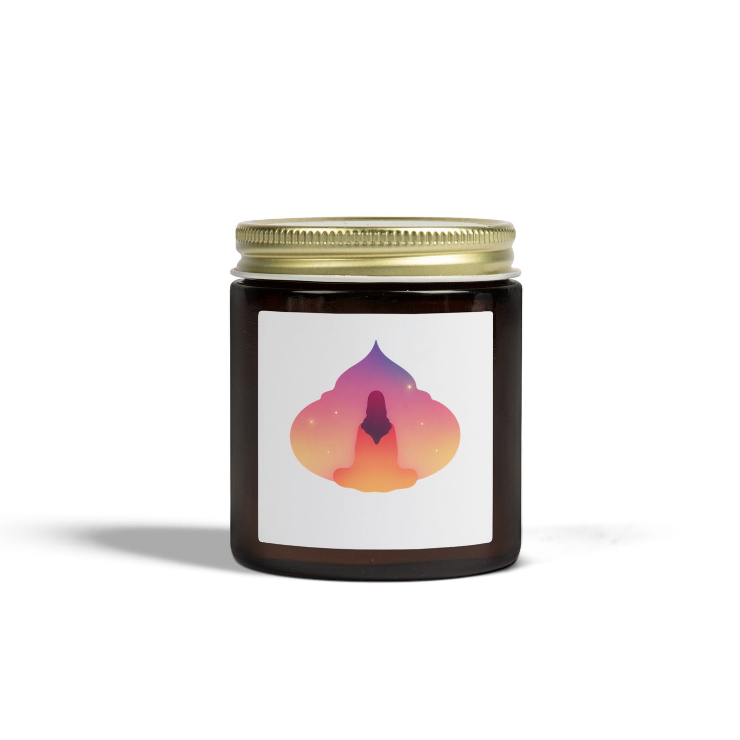 Yoga Sunset Meditation Scented Candles, Coconut Apricot Wax (4oz, 9oz)