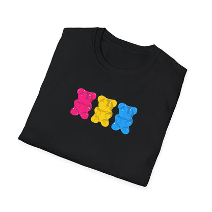 Pansexual Pride Gummy Bears Unisex Softstyle T-Shirt
