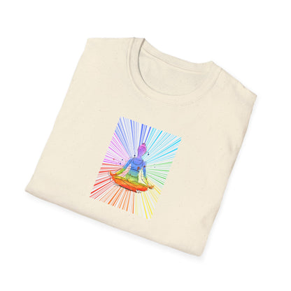 Fractal Rainbow Yoga Unisex Softstyle T-Shirt