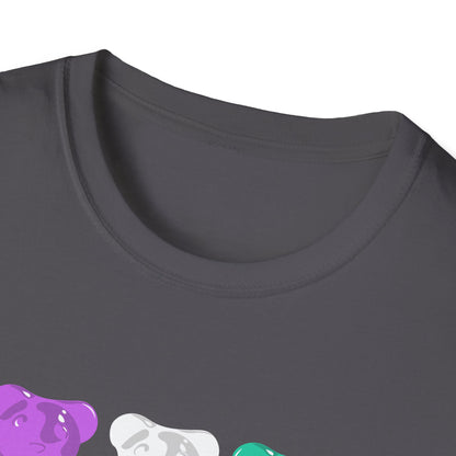 Genderqueer Pride Gummy Bears Unisex Softstyle T-Shirt