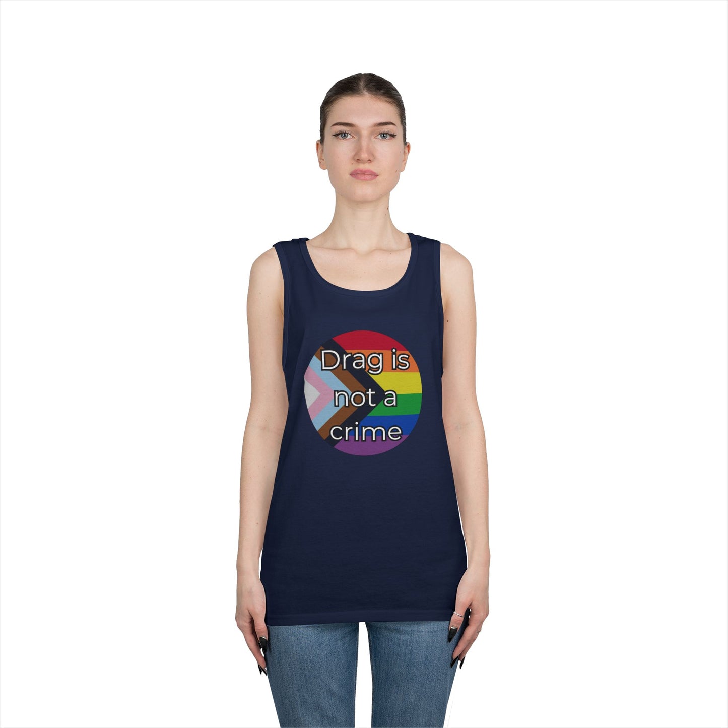 Drag Is Not A Crime Unisex Heavy Cotton Tank Top