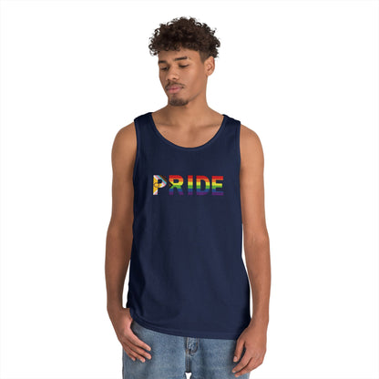 Inclusive Rainbow PRIDE Unisex Heavy Cotton Tank Top