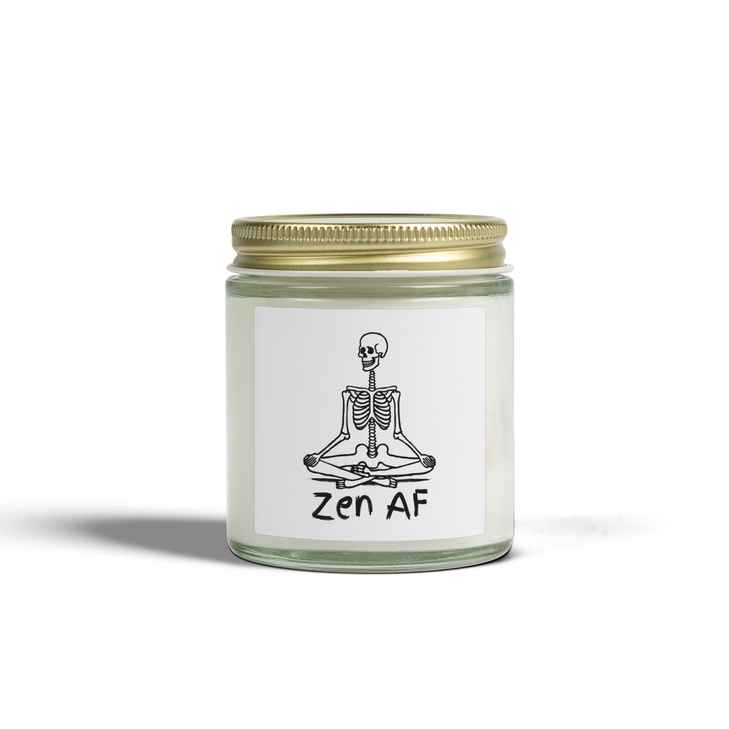 Zen AF Scented Candles, Coconut Apricot Wax (4oz, 9oz)
