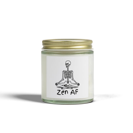 Zen AF Scented Candles, Coconut Apricot Wax (4oz, 9oz)