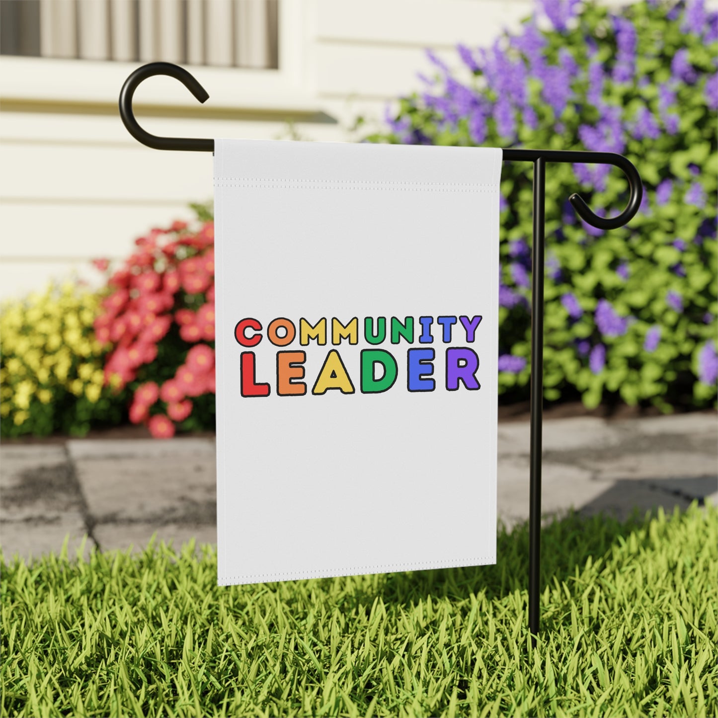 Community Leader Rainbow Garden Flag