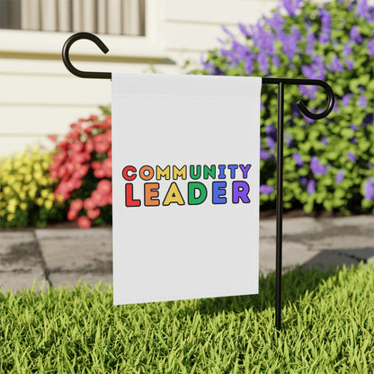 Community Leader Rainbow Garden Flag
