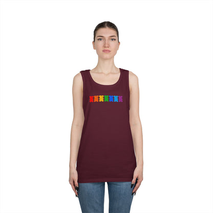 Rainbow Pride Gummy Bears Unisex Heavy Cotton Tank Top