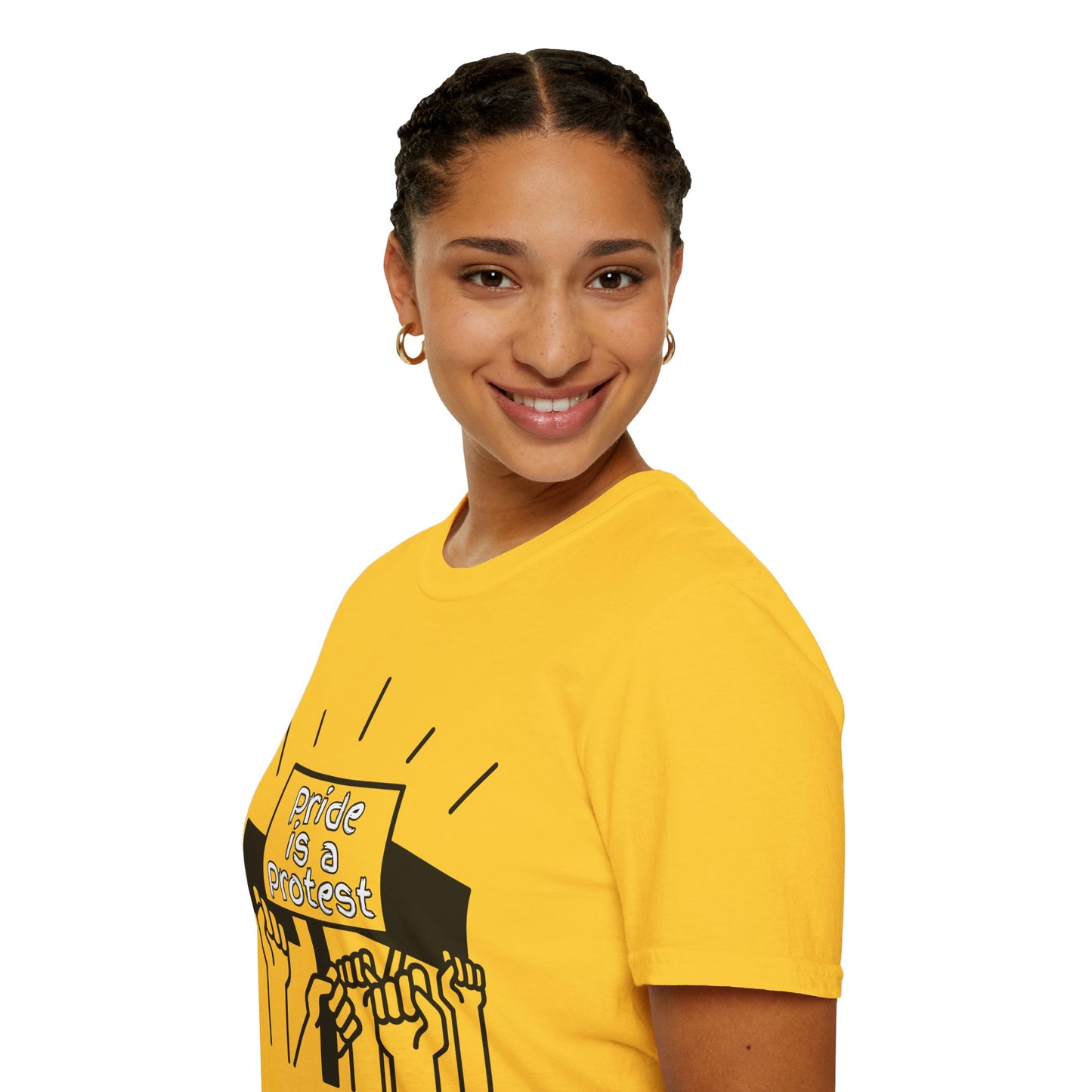 Pride Is A Protest Unisex Softstyle T-Shirt