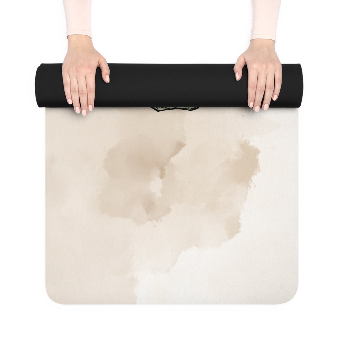 Compost the Rich Mushroom Skull Rubber Yoga Mat