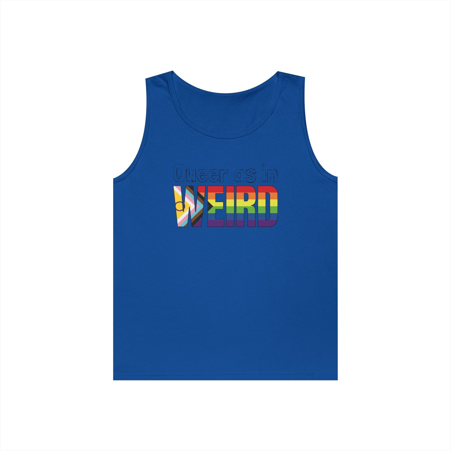 Queer As In Weird Unisex Heavy Cotton Tank Top