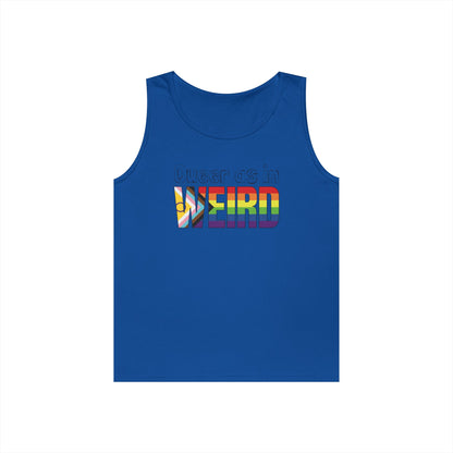 Queer As In Weird Unisex Heavy Cotton Tank Top