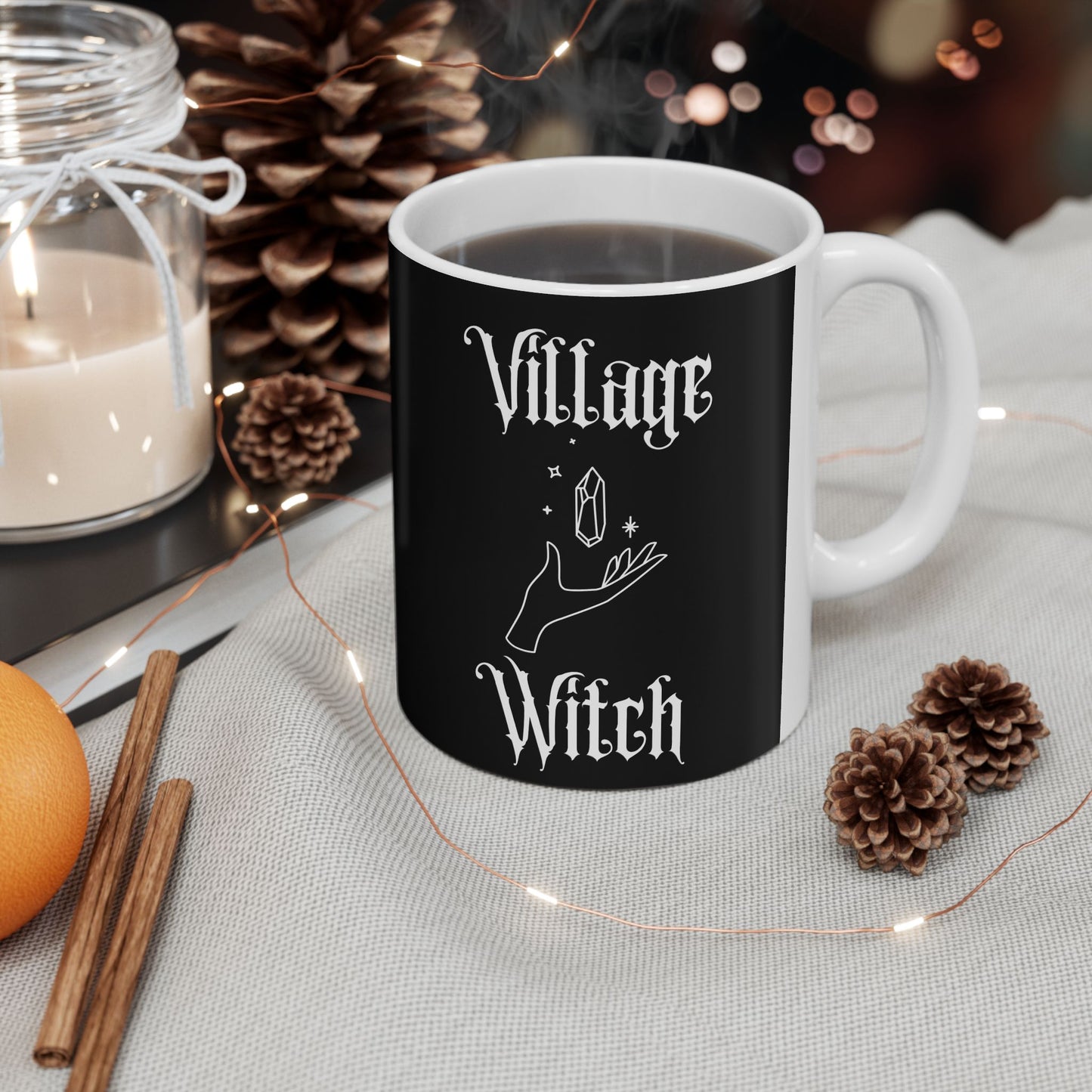 Village Witch Ceramic Mug, (11oz, 15oz)