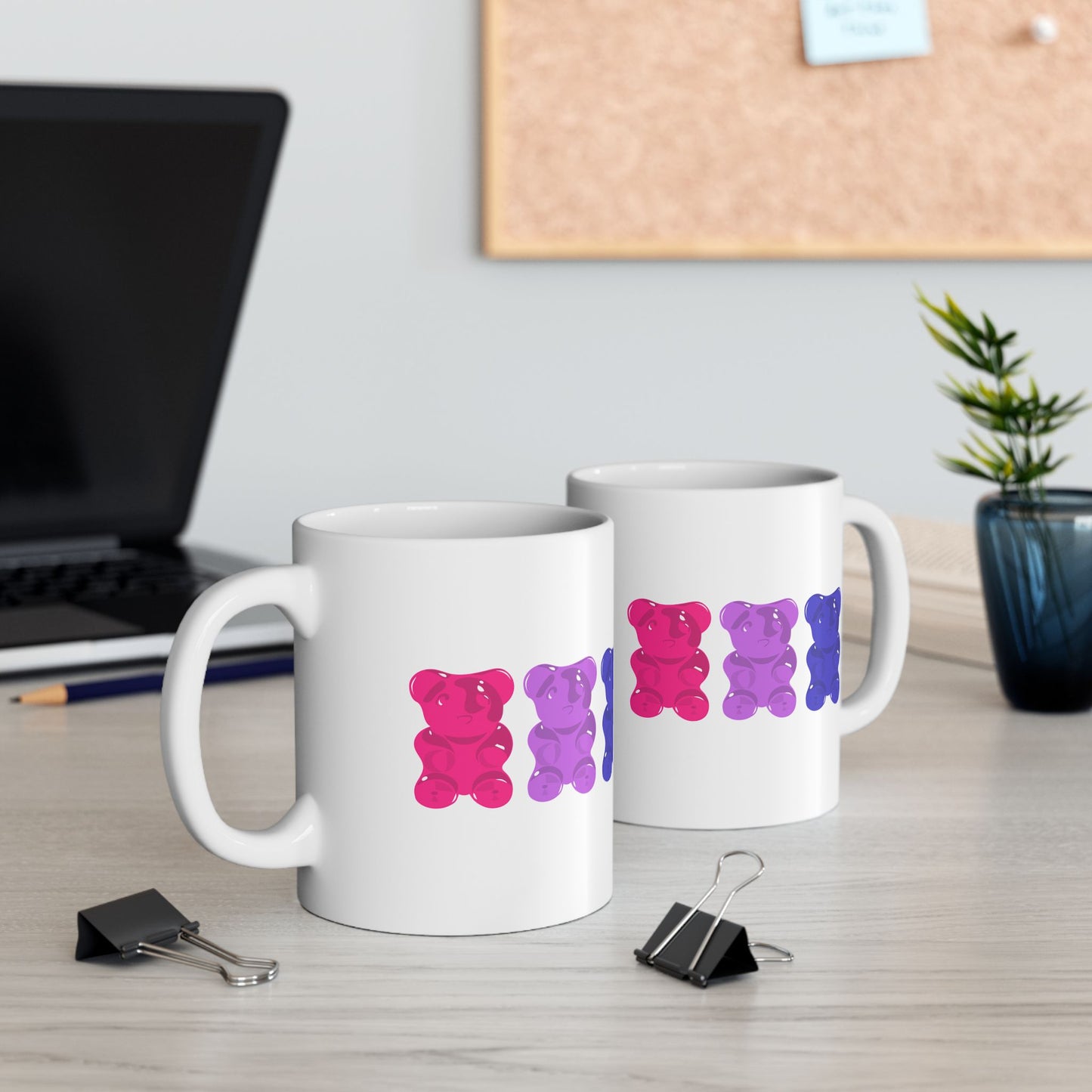 Bisexual Pride Gummy Bears Coffee Mug (11oz/15oz)