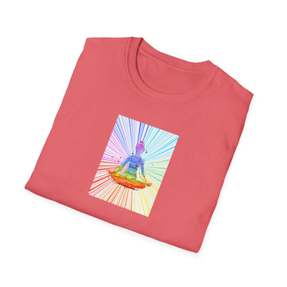 Fractal Rainbow Yoga Unisex Softstyle T-Shirt