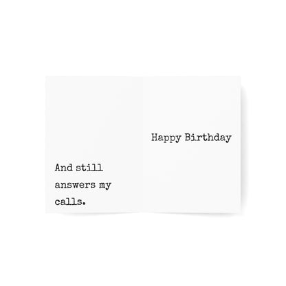 To the Woman Who Knows All My Secrets Birthday Card