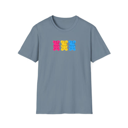 Pansexual Pride Gummy Bears Unisex Softstyle T-Shirt