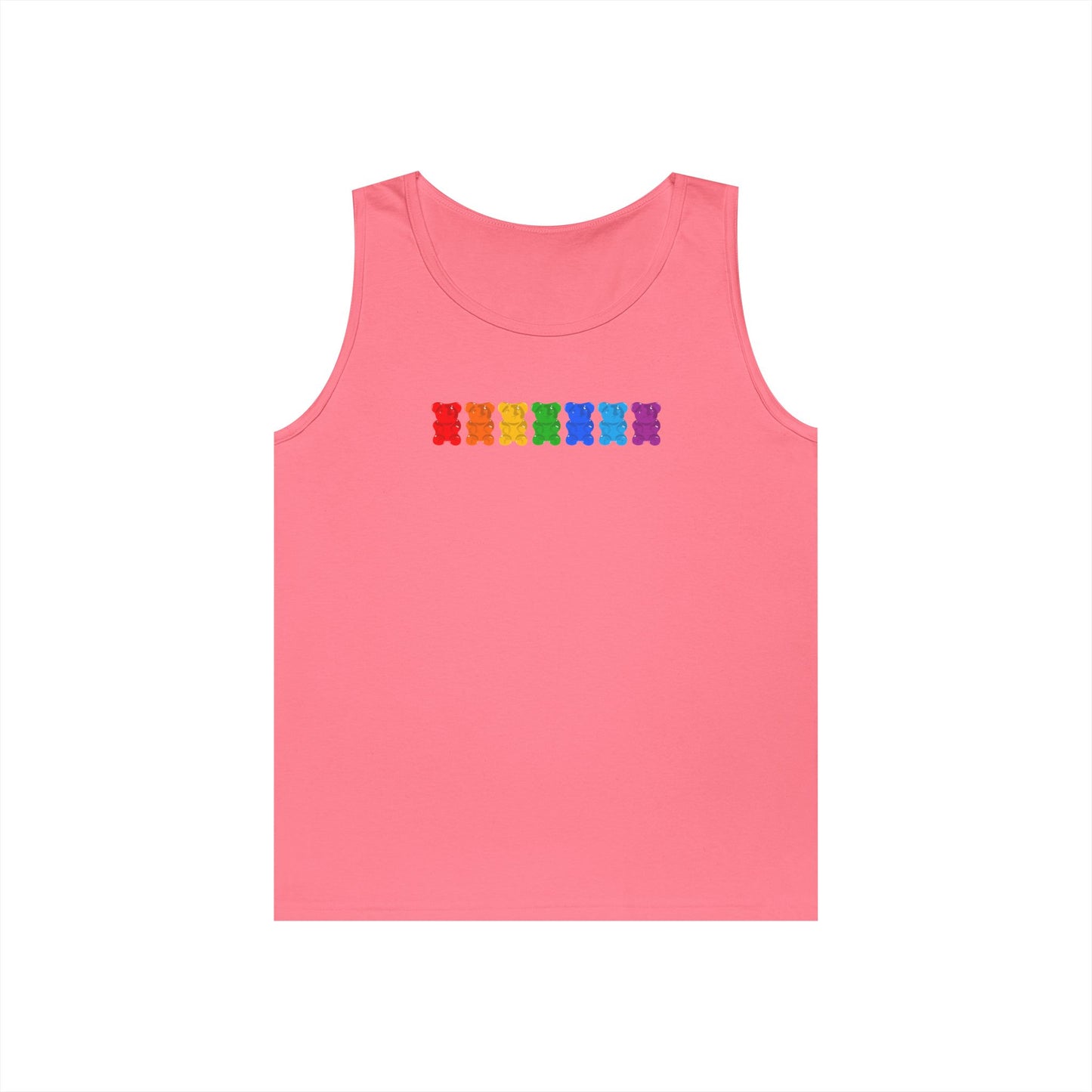 Rainbow Pride Gummy Bears Unisex Heavy Cotton Tank Top