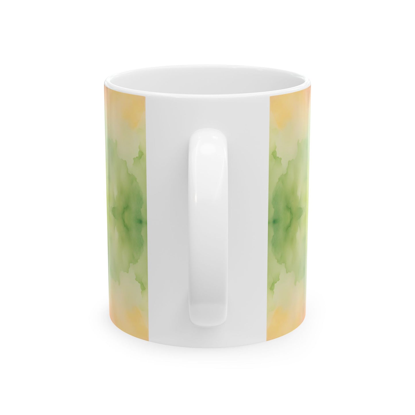 Watercolor Rainbow Ceramic Mug, (11oz, 15oz)