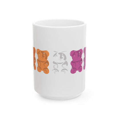 Lesbian Pride Gummy Bears Coffee Mug (11oz/15oz)