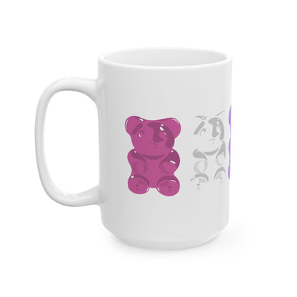 Genderfluid Pride Gummy Bears Coffee Mug (11oz/15oz)