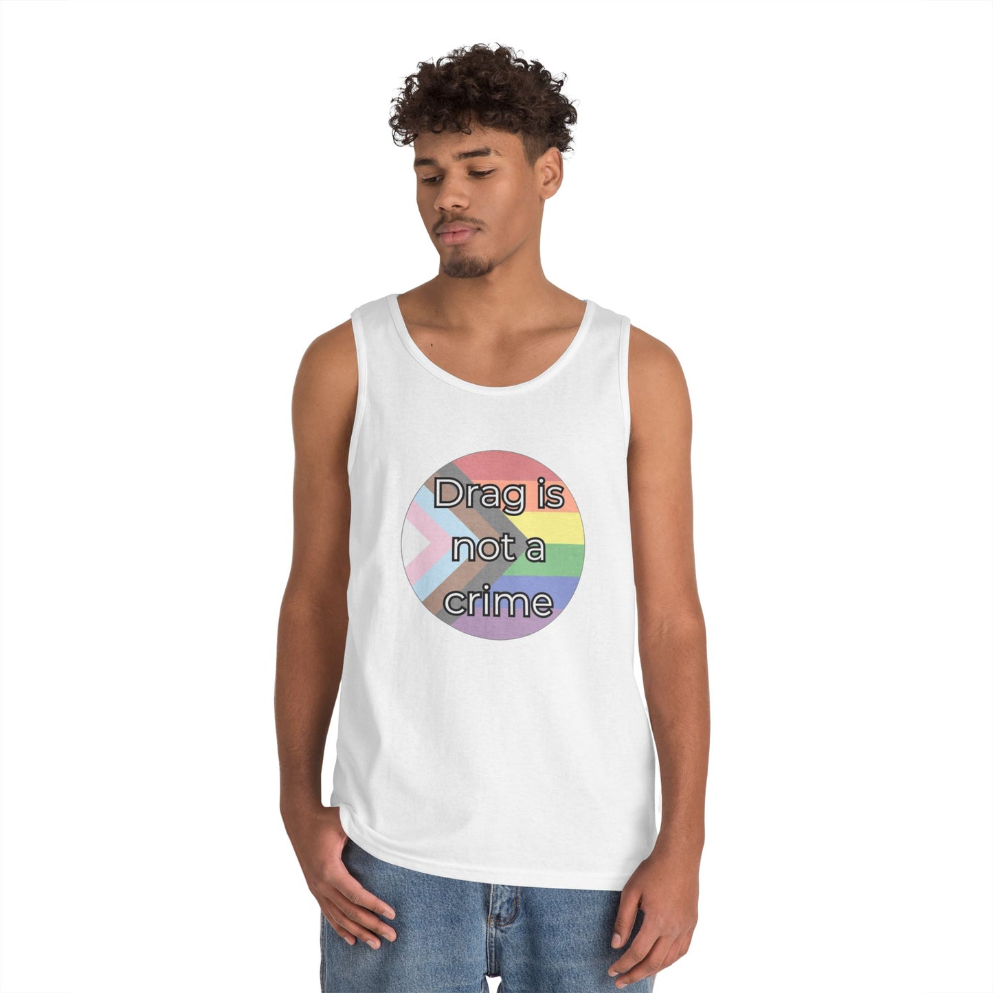 Drag Is Not A Crime Unisex Heavy Cotton Tank Top