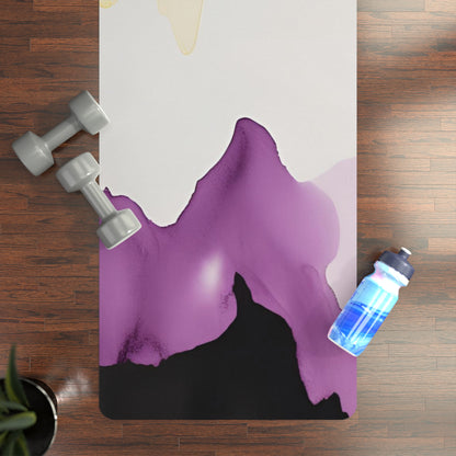 Non-Binary Pride Watercolor Rubber Yoga Mat