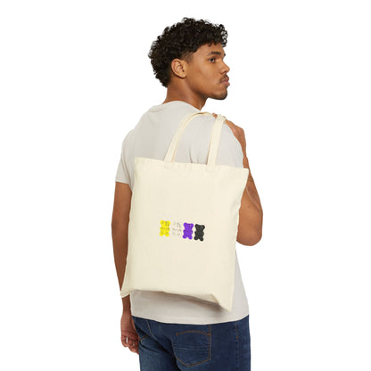 Nonbinary Pride Gummy Bears Canvas Tote