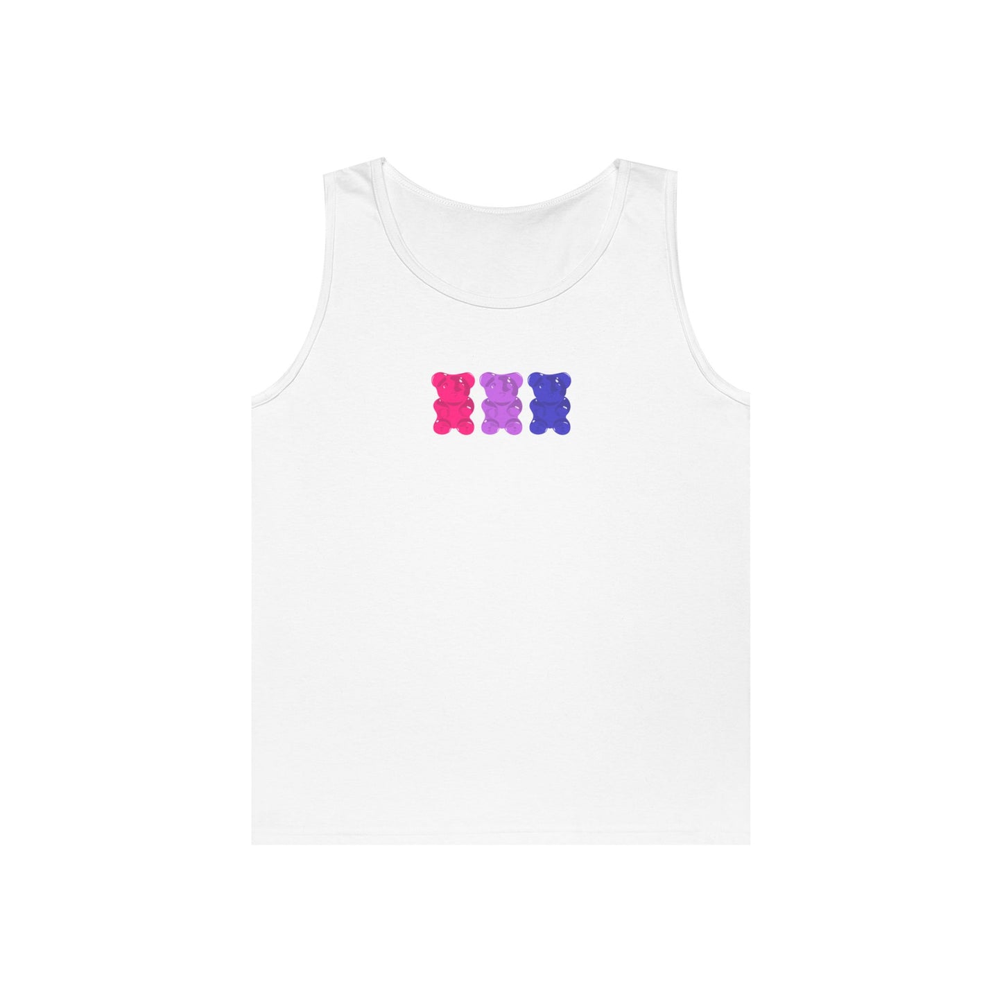Bisexual Pride Gummy Bears Unisex Heavy Cotton Tank Top
