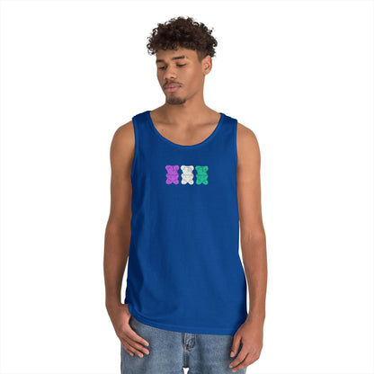 Genderqueer Pride Gummy Bears Unisex Heavy Cotton Tank Top