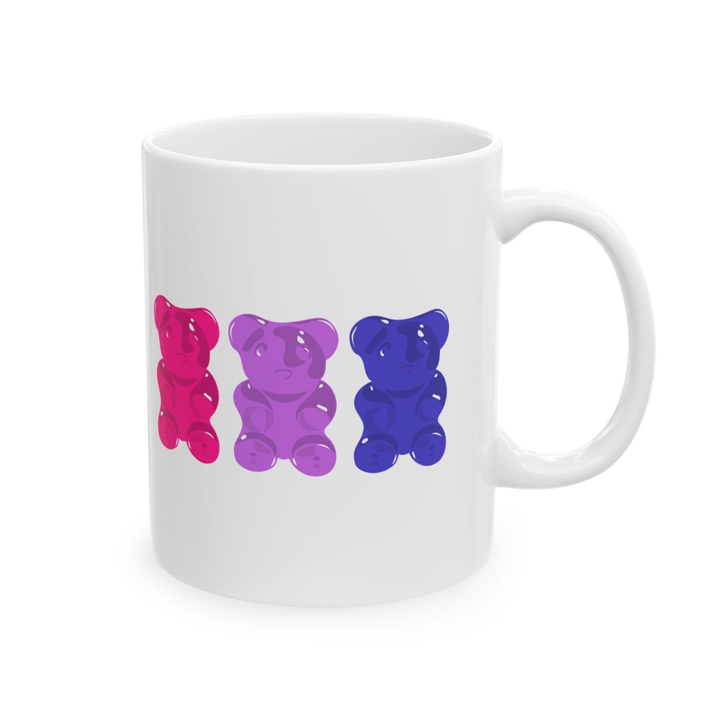 Bisexual Pride Gummy Bears Coffee Mug (11oz/15oz)