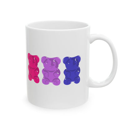 Bisexual Pride Gummy Bears Coffee Mug (11oz/15oz)
