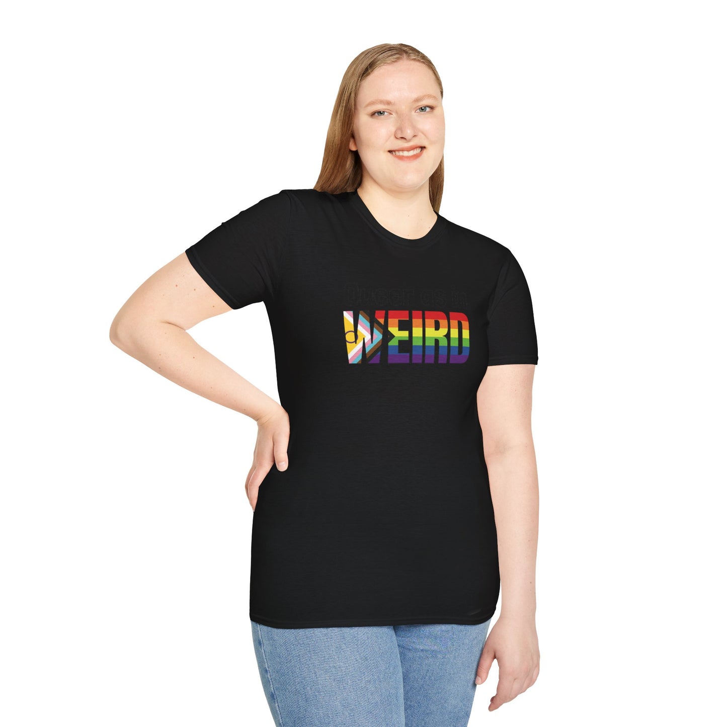 Queer As In Weird Unisex Softstyle T-Shirt