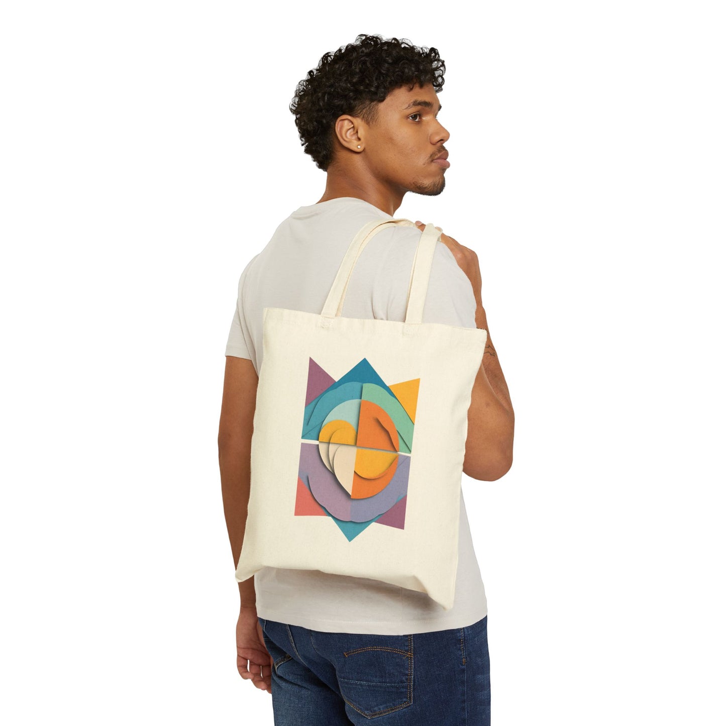 Yoga Mindfulness Cotton Canvas Tote Bag