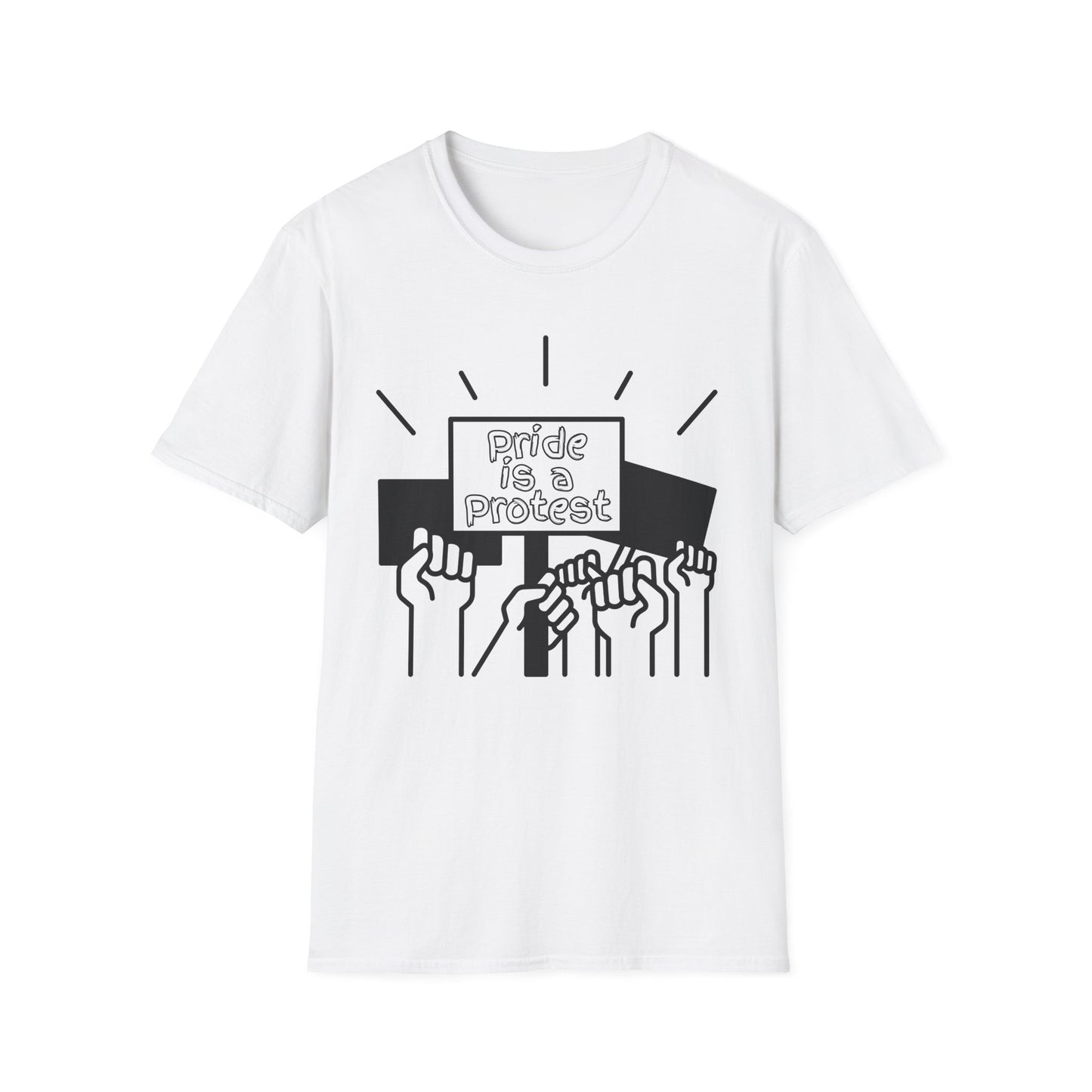 Pride Is A Protest Unisex Softstyle T-Shirt