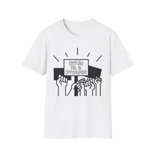 Pride Is A Protest Unisex Softstyle T-Shirt