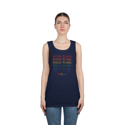 Pride Month PRINT Unisex Heavy Cotton Tank Top