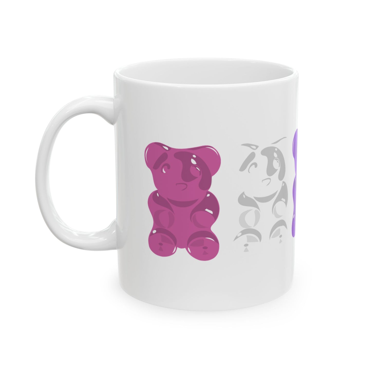 Genderfluid Pride Gummy Bears Coffee Mug (11oz/15oz)